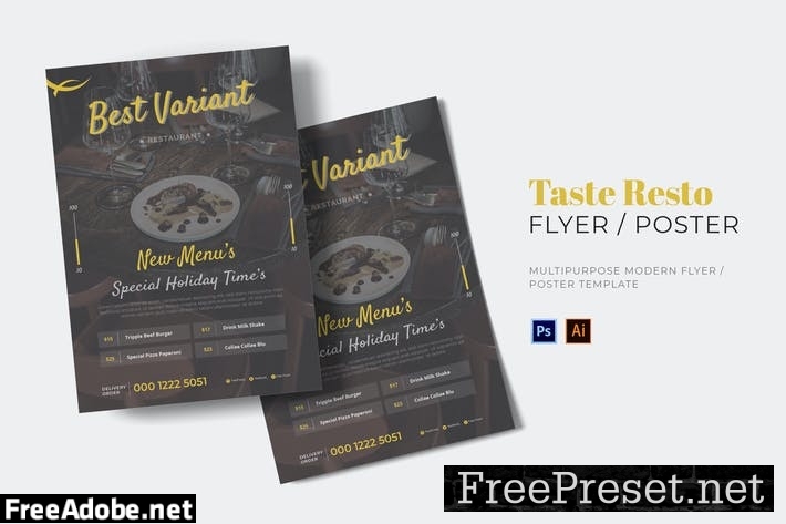 Taste Resto Flyer FUNGUVP