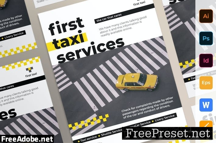 Taxi Services Poster BWRJQ9H