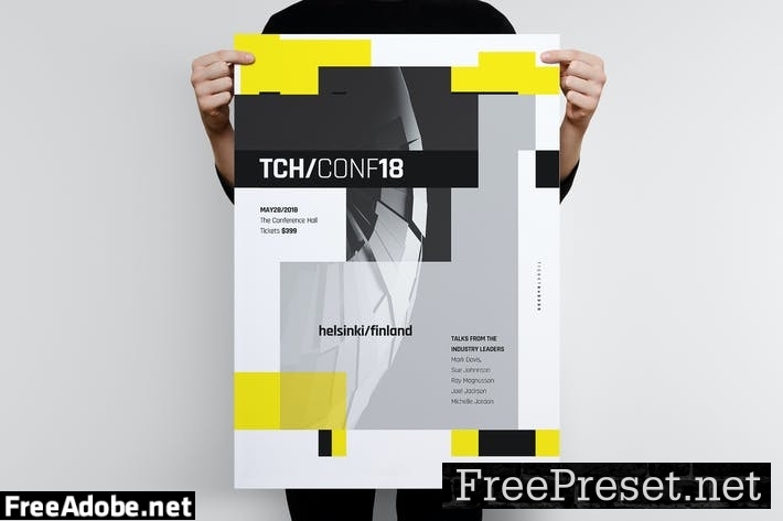 Tech Poster Template BY2YMW