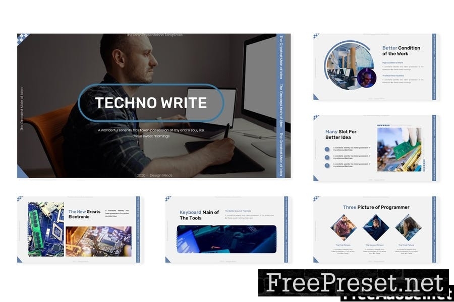 Techno Write - Powerpoint Template