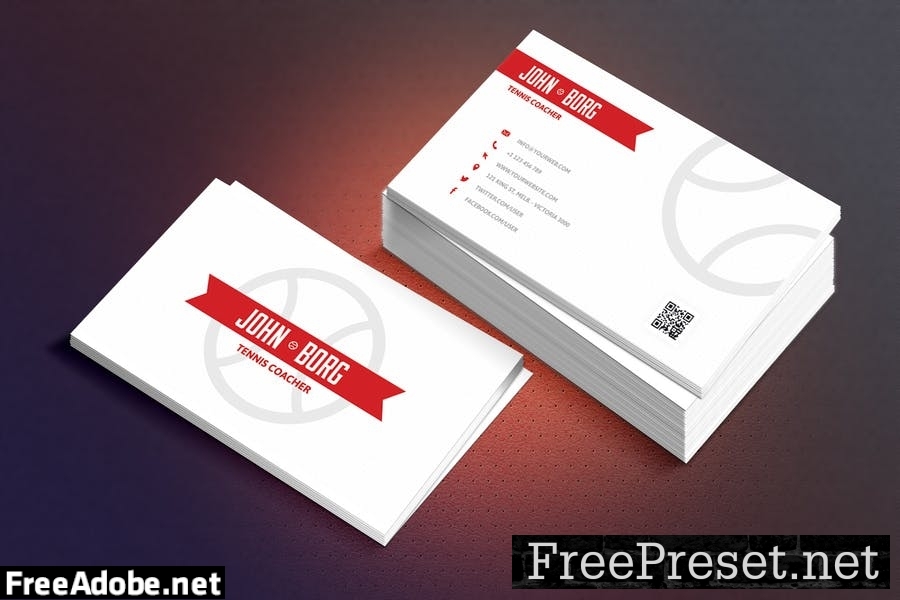 Tennis - Sport Business Cards