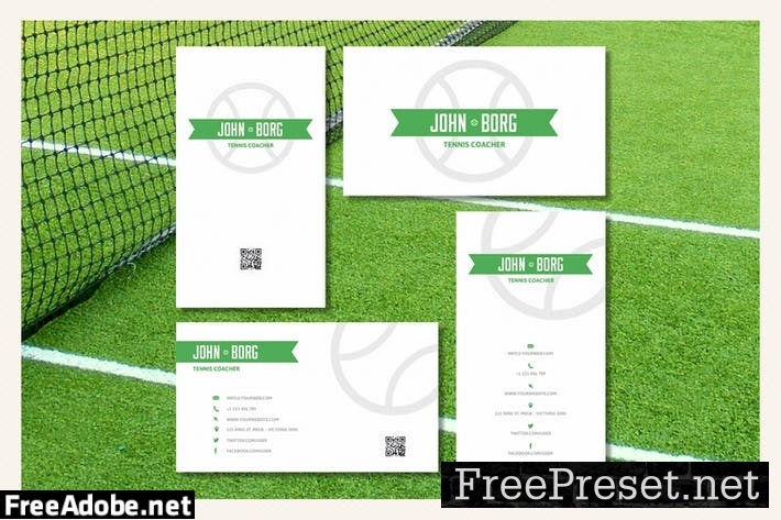 Tennis - Sport Business Cards 6YMHEN