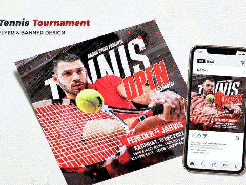 Tennis Tournament Event Flyer KVXZLDN