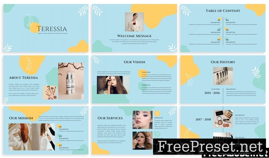 Teressia - Pastel Google Slides Template