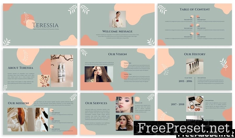 Teressia - Pastel Powerpoint Template