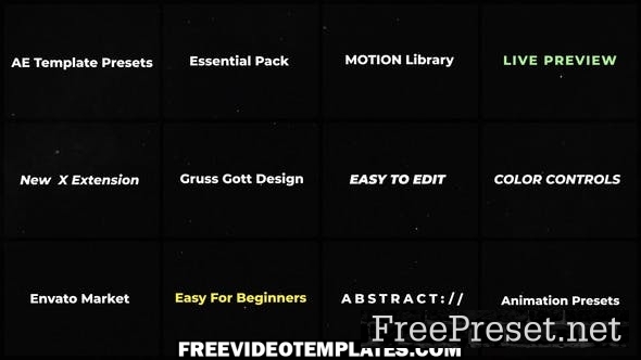 Videohive Text Animation Presets | Stroke » Free After Effects