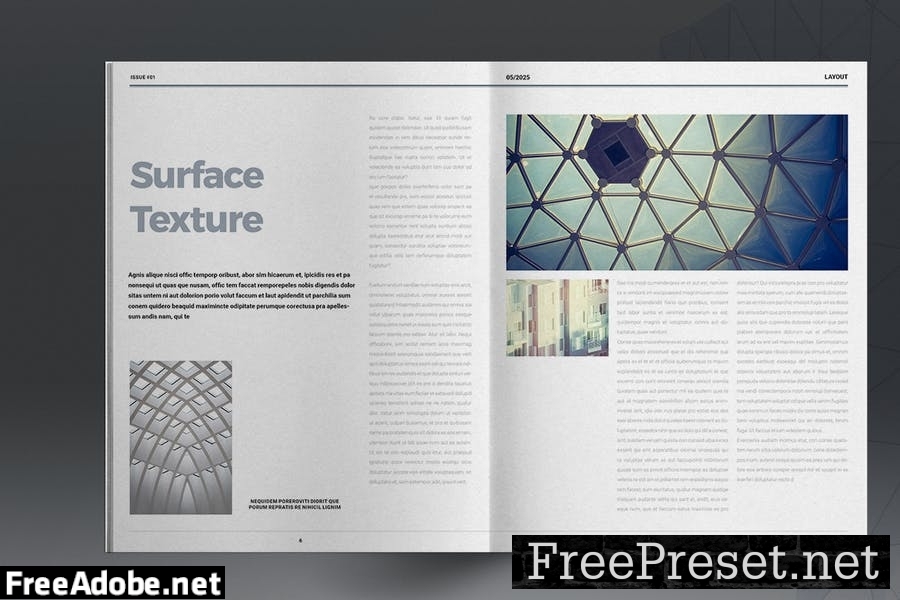 Textures Magazine Template V4VCW9K