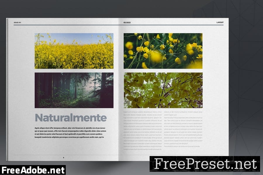 Textures Magazine Template V4VCW9K