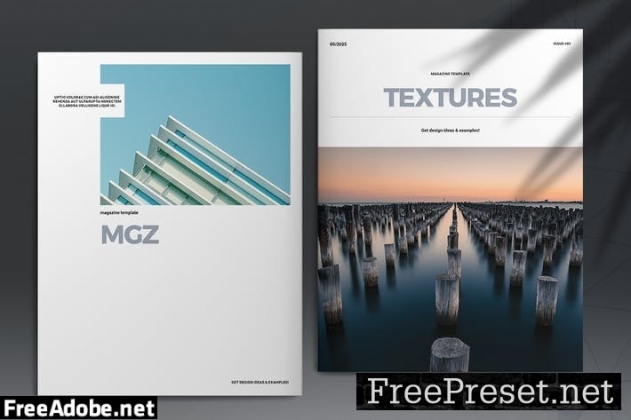 Textures Magazine Template V4VCW9K