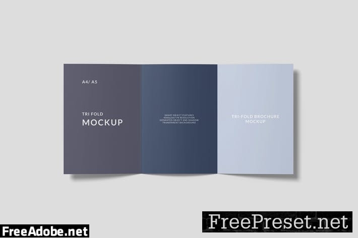 A4 Tri Fold Brochure Mockup TF8YCMW