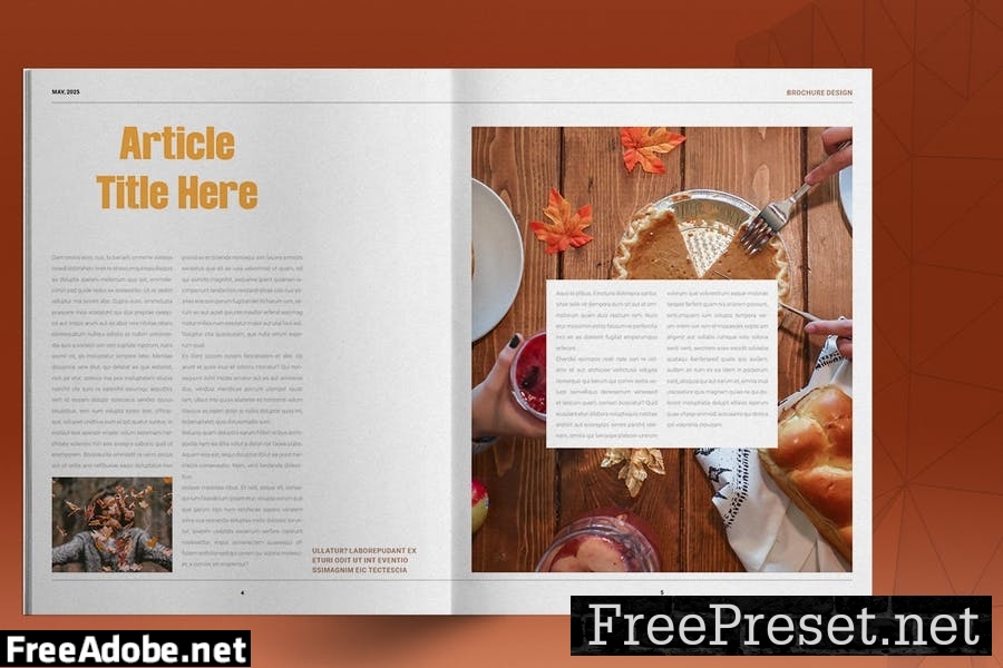 Thanksgiving Day Brochure Layout L9LCBQQ