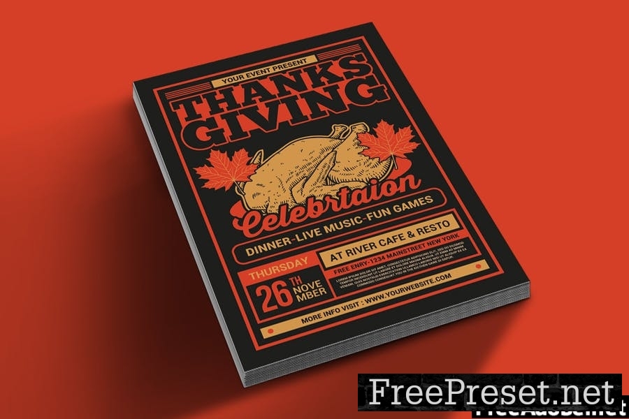 Thanksgiving Dinner Flyer