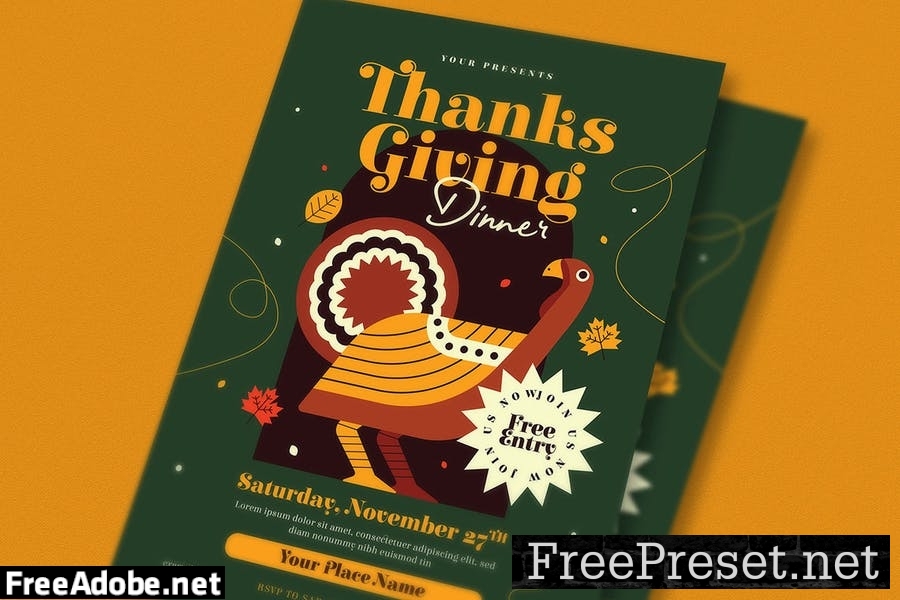 Thanksgiving Event Flyer