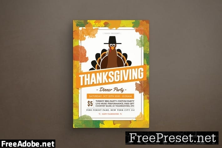 Thanksgiving Flyer Y3WE5EF