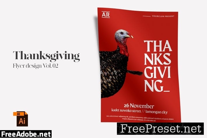 Thanksgiving Flyer Design Vol. 02 P5CA9FS