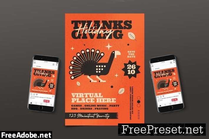 Thanksgiving Flyer Pack BWA695T