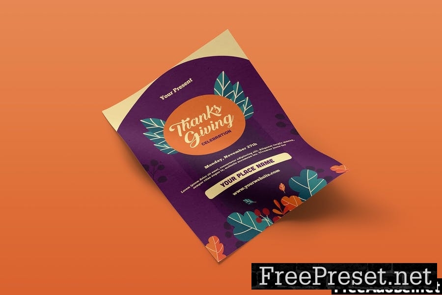 Thanksgiving Flyer Template Vol. 01