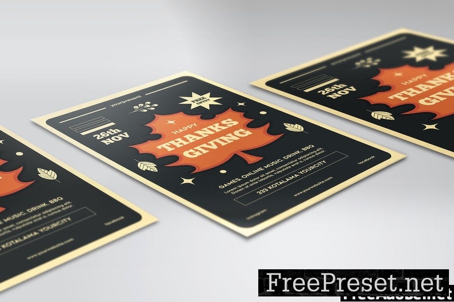 Thanksgiving Flyer Template Vol. 02