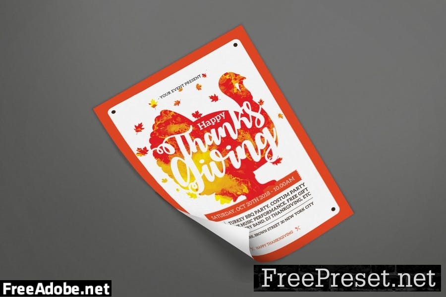 Thanksgiving flyer V3382WL