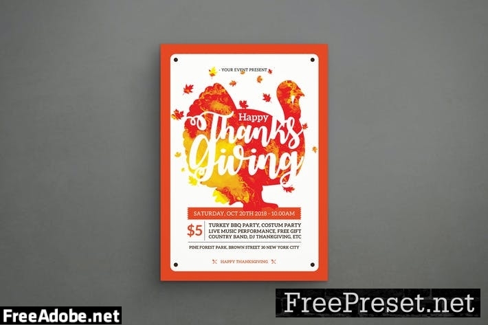 Thanksgiving flyer V3382WL