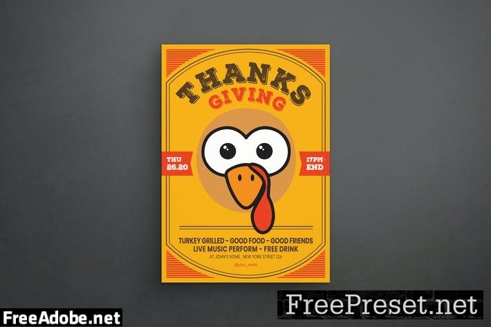 Thanksgiving Flyer L4V5DXL