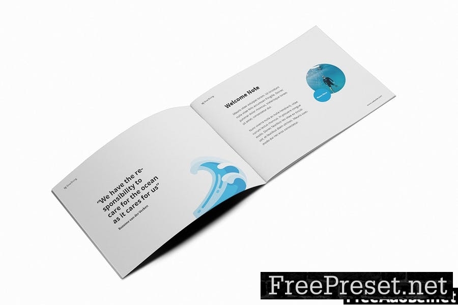 The Dive A5 Brochure Template