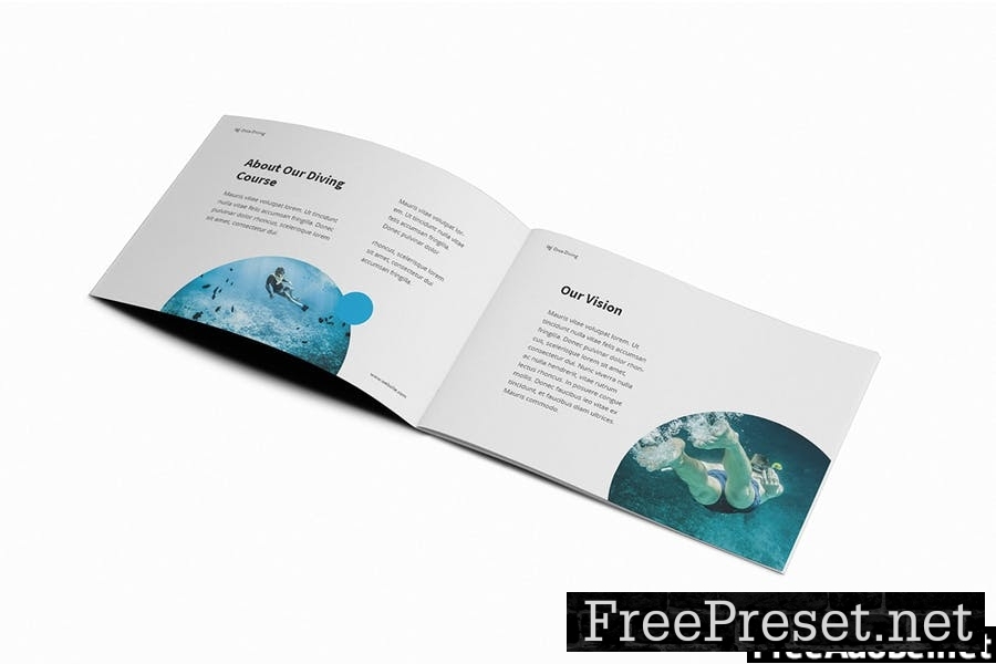 The Dive A5 Brochure Template