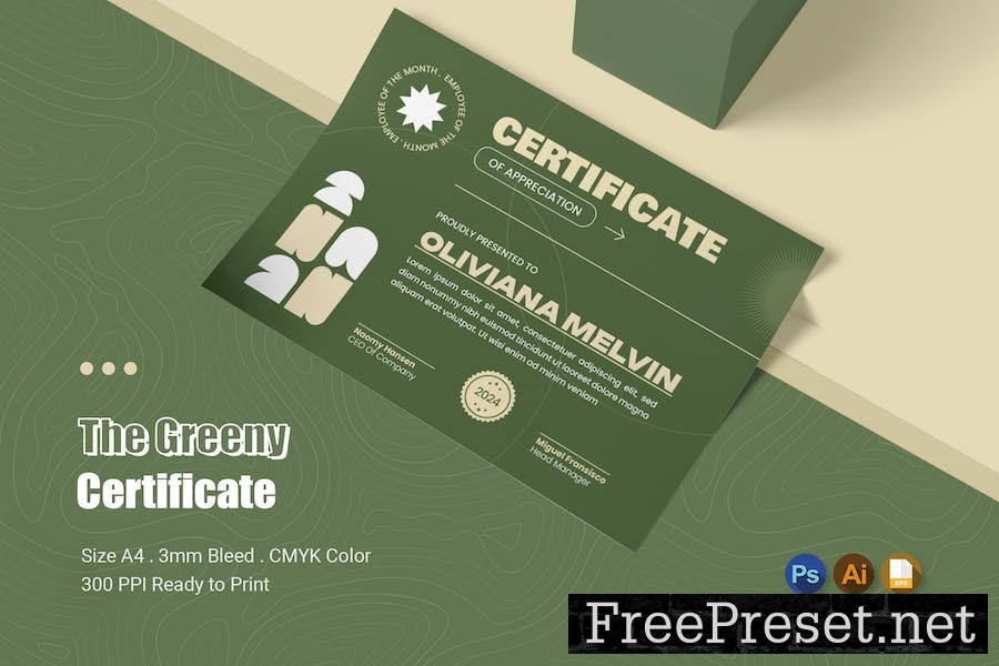 The Greeny Certificate HT5A5G2