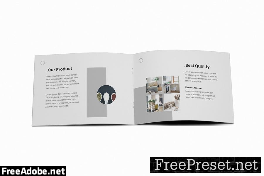 The Kitchen A5 Brochure Template NG5BVA2