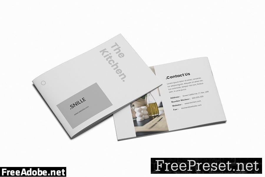 The Kitchen A5 Brochure Template NG5BVA2