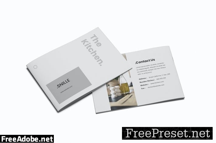 The Kitchen A5 Brochure Template NG5BVA2