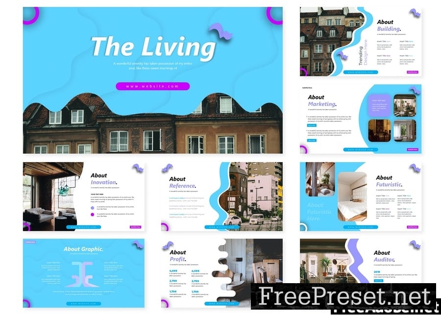 The Living | Google Slides Template 7G3ADN6