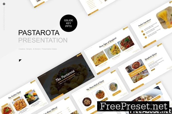 The Pastarota Presentation Template HWG26UZ