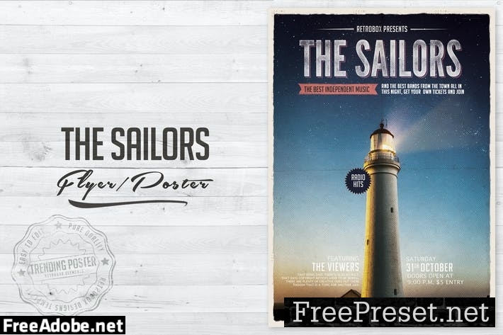 The Sailors Flyer Poster DK3ZF2