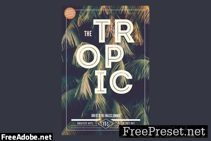 The Tropic Flyer Poster B2WRQ9