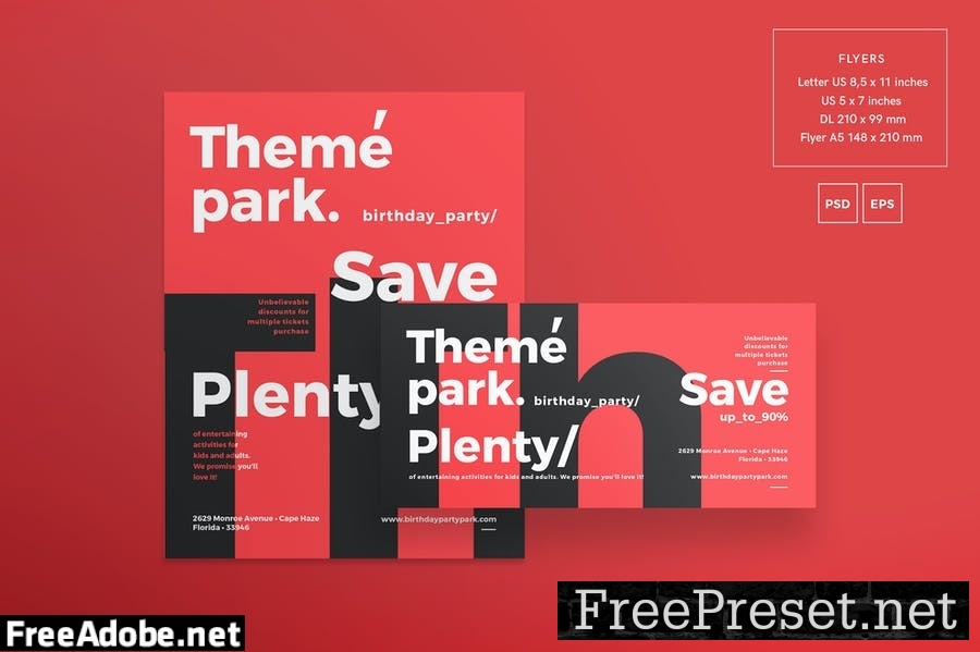 Theme Park Flyer and Poster Template