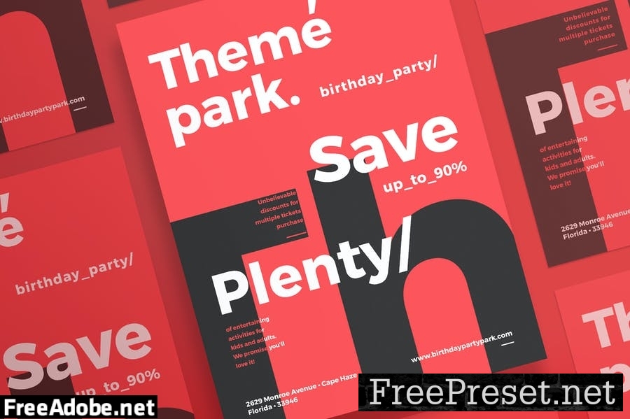 Theme Park Flyer and Poster Template