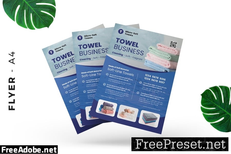 Towel Product Flyer Design