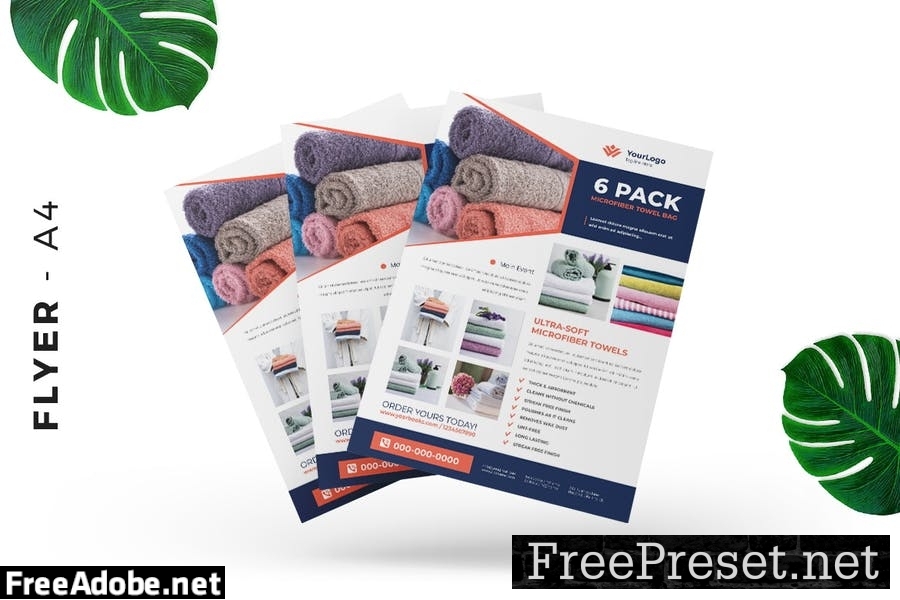 Towel Product Flyer Design