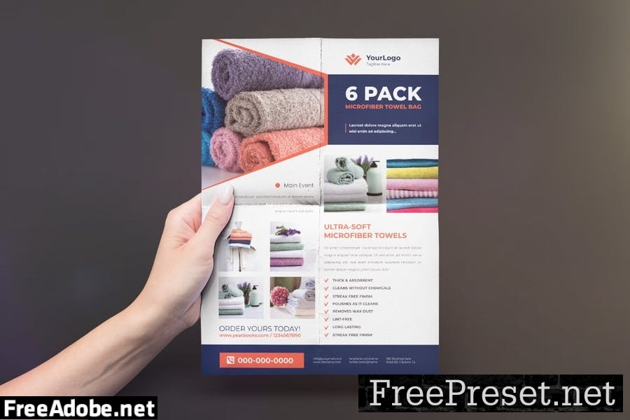 Towel Product Flyer Design