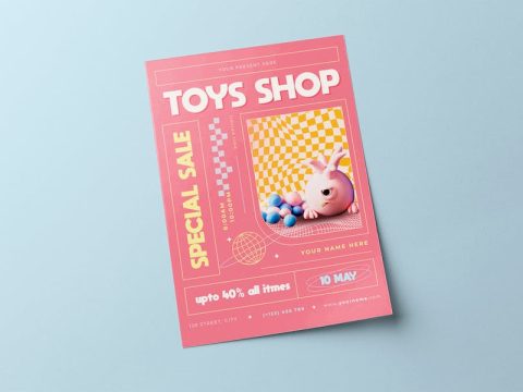 Toy Shop Sale Flyer UVWZZWP