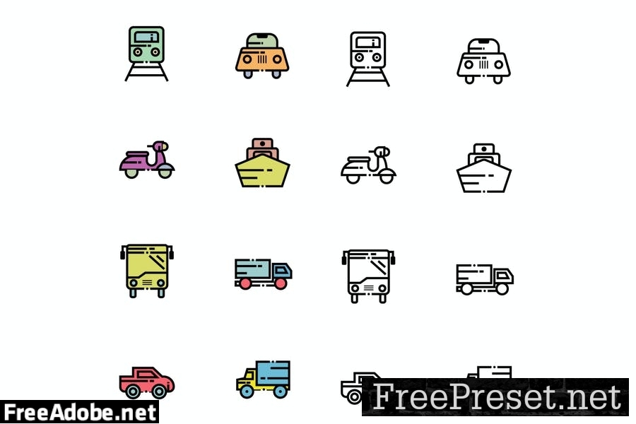 Transportation Icon Pack