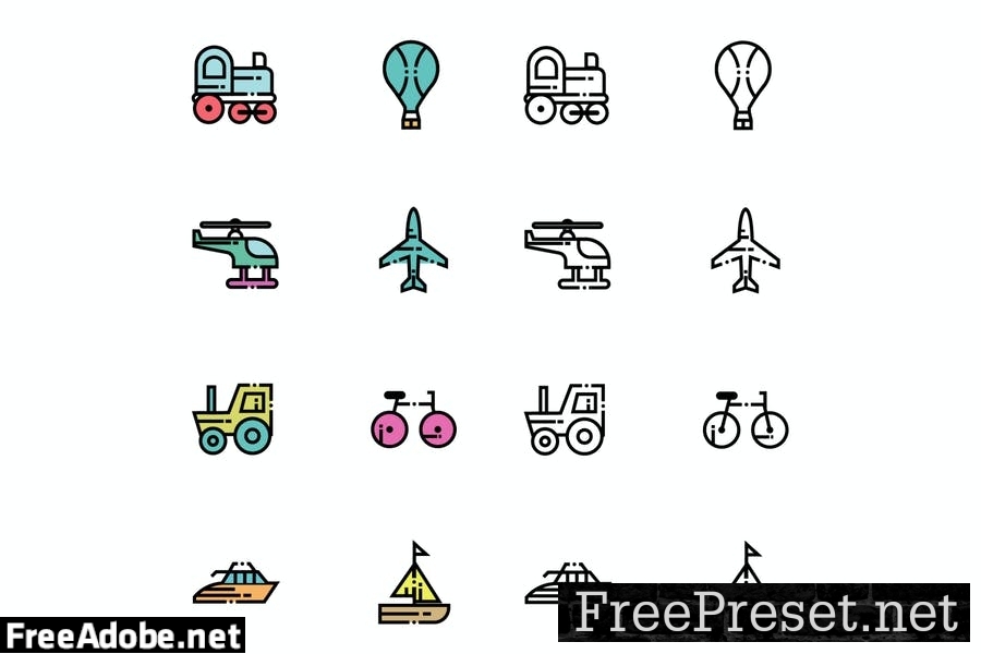 Transportation Icon Pack