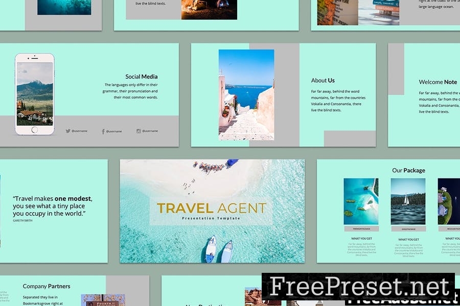 Travel Agent Powerpoint Presentation Template