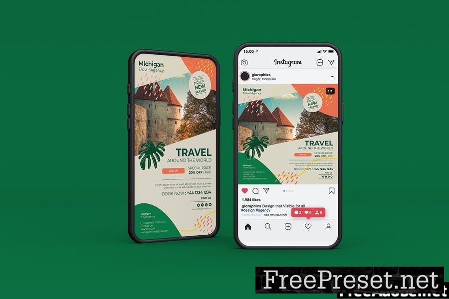 Travel Flyer - Instagram Post & Stories