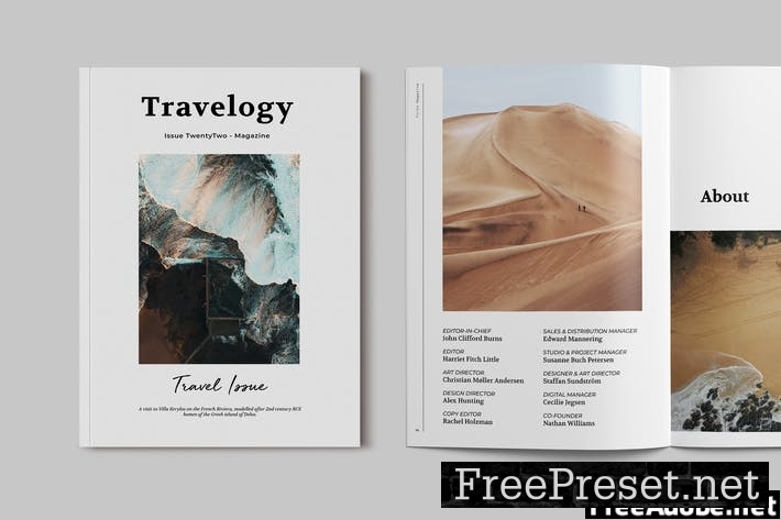 Travel Magazine Template T89MH66