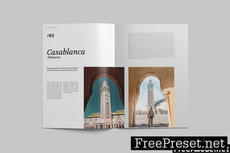 Travel Magazine Template Q32WUBG