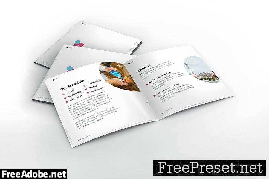 Travel Square Brochure TemplateTravel Square Brochure Template