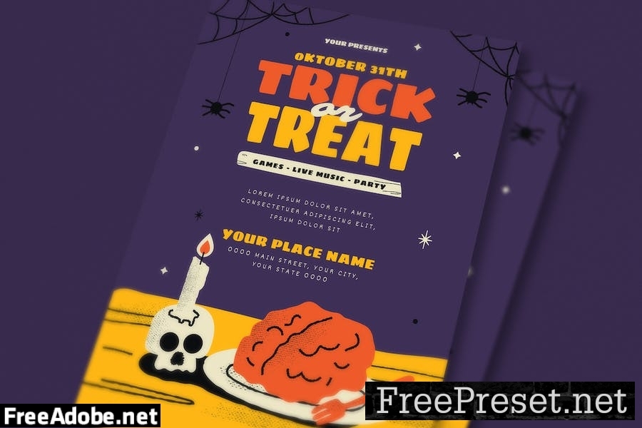 Trick Or Treat Flyer Set