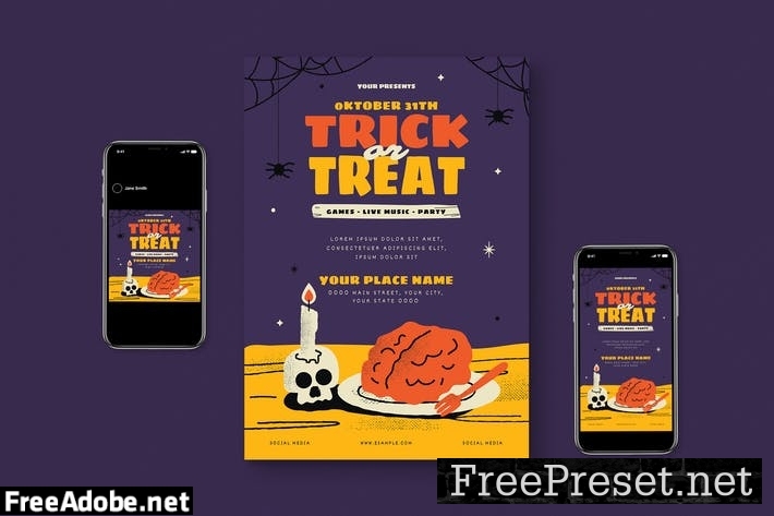 Trick Or Treat Flyer Set 7792CZB